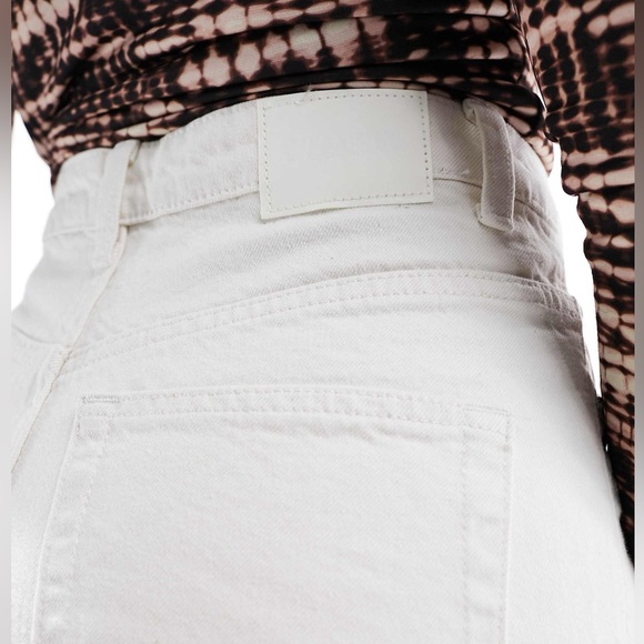 Rowe Extra High Straight White Jeans Size 27 X 32 Weekday Pants - Picture 4 of 11